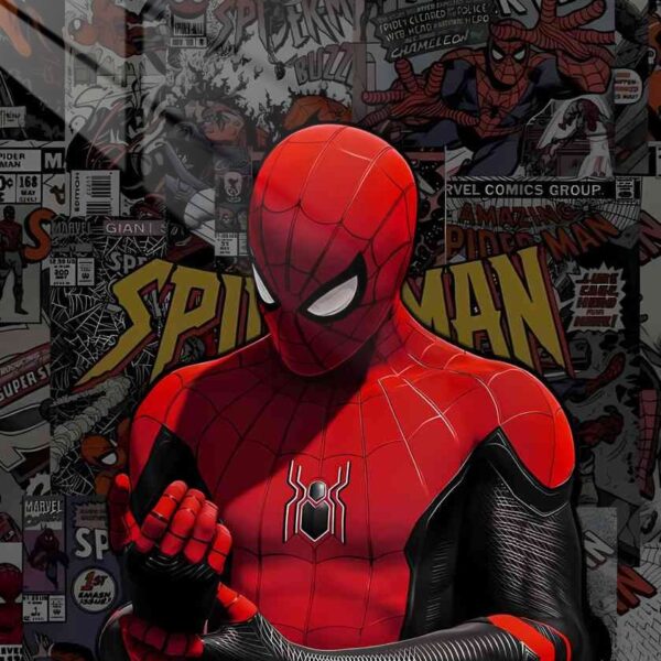 Spider Man Assemble Comic Book Style Red & Black