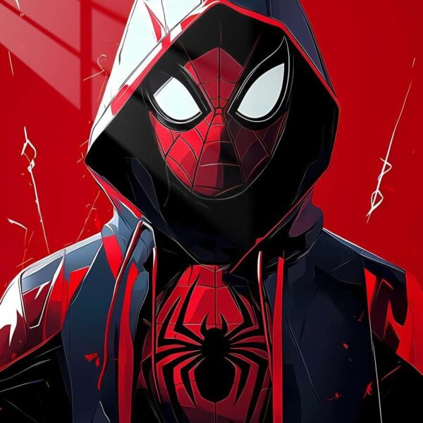 Spider Man Hooded Crimson Style Red
