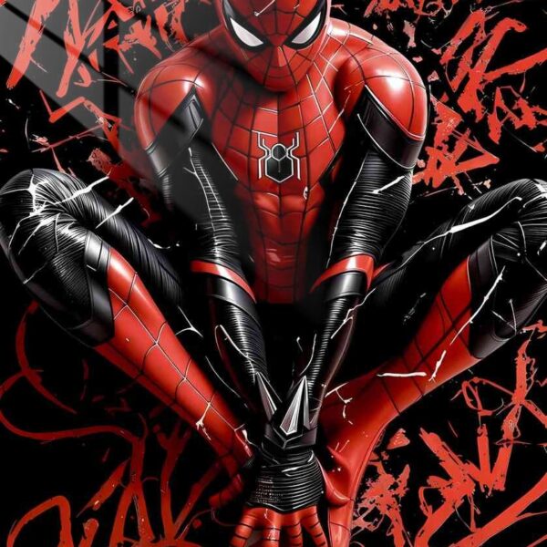 Spider Man Integrated Suit Crimson Splash Red, Black
