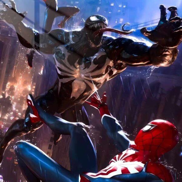 Spider Trio Vs. Venom Dynamic Action Blue, Purple, Red
