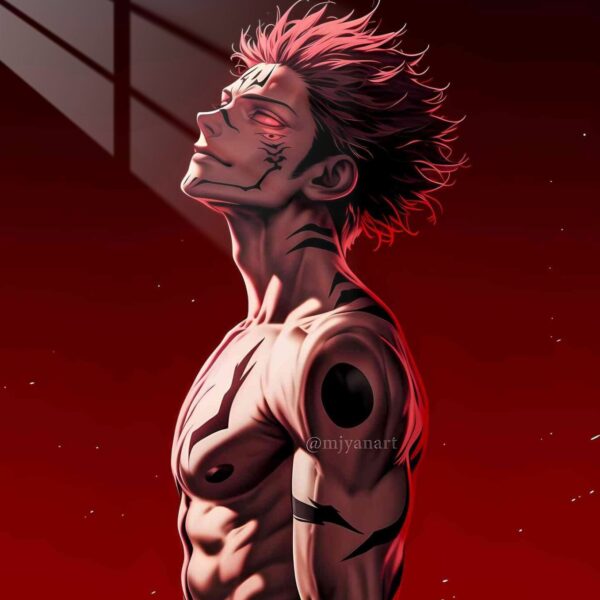 Sukuna Crimson Fiery