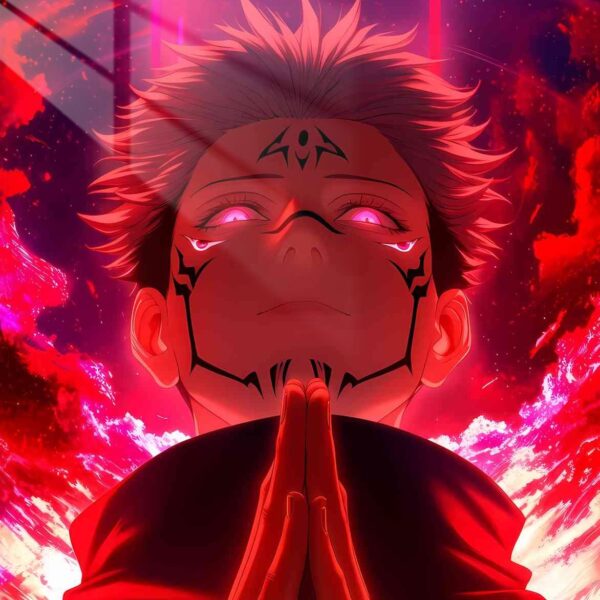 Sukuna Crimson Fire Inferno Red