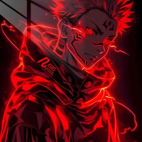 Sukuna Crimson Fire Red
