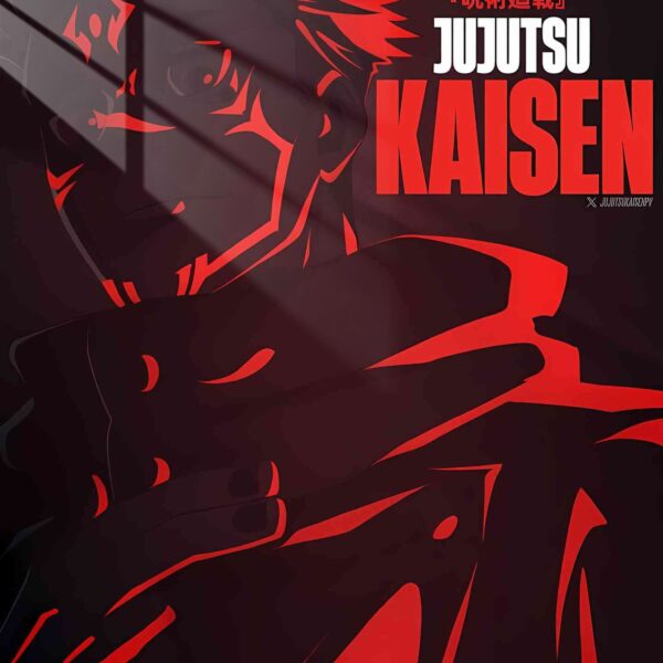 Sukuna Crimson Silhouette Red