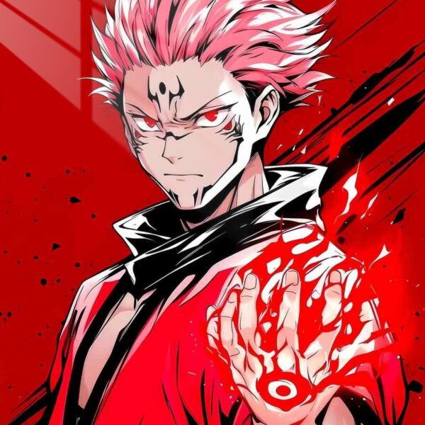 Sukuna Red Crimson Rage Red