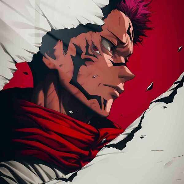 Sukuna'S Fury Ripped Red