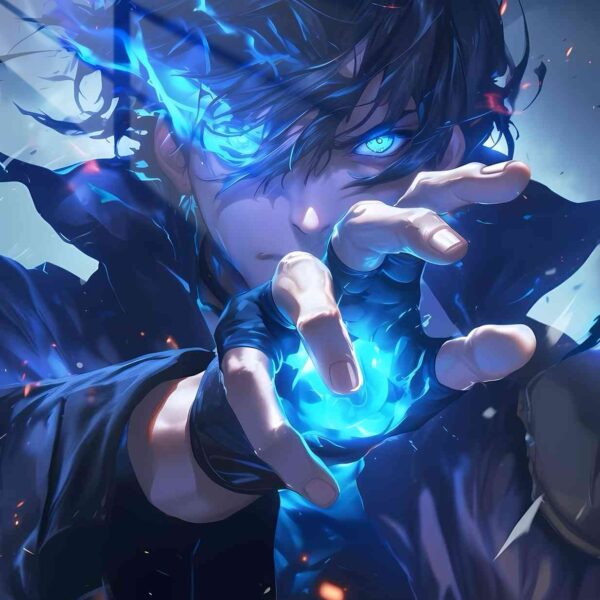 Sung Jinwoo Blue Flames Blue