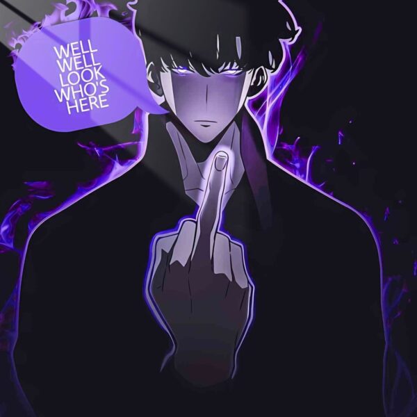 Sung Jinwoo Flames Purple