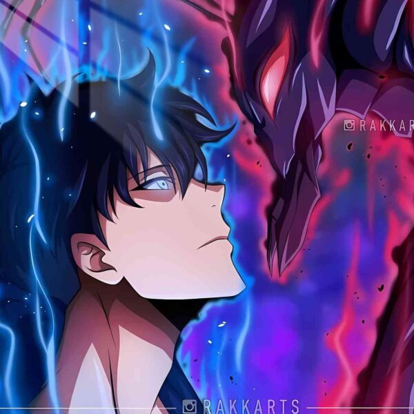 Sung Jinwoo Shadow Monarch Blue & Red