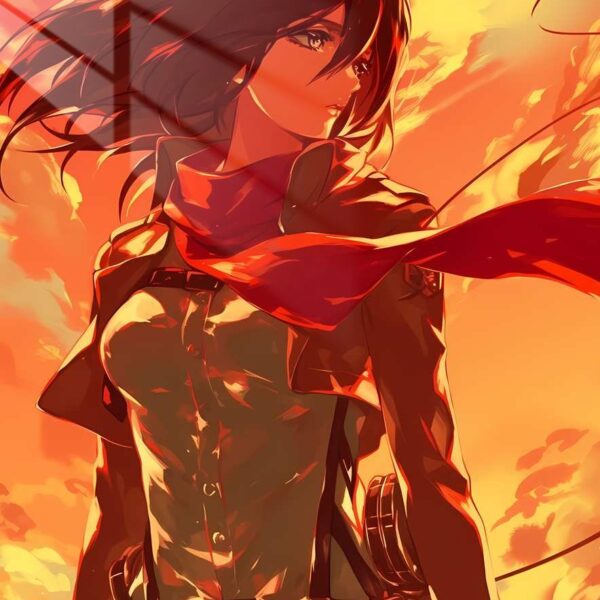 Sunset Mikasa Fiery Red Orange