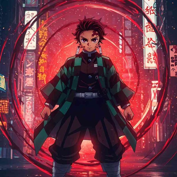 Tanjiro Blood Demon Art Red