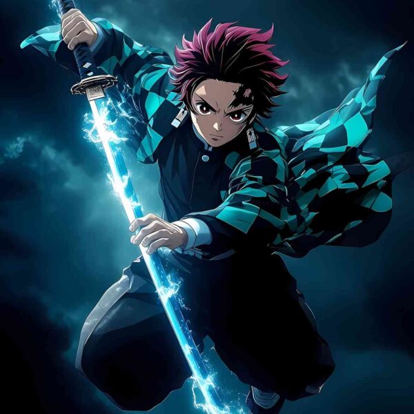 Tanjiro Breath Of Thunder Teal