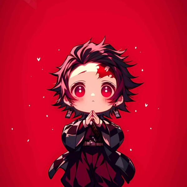 Tanjiro Cute Red