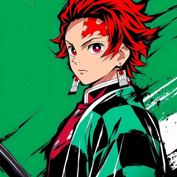 Tanjiro Fiery Determination Red & Green