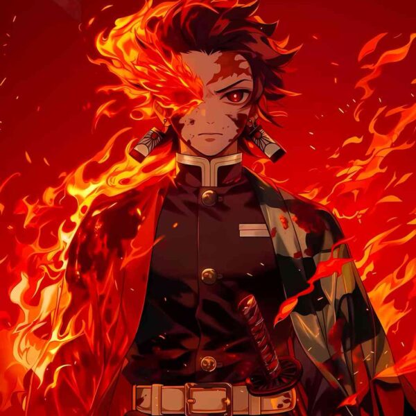 Tanjiro Inferno Red