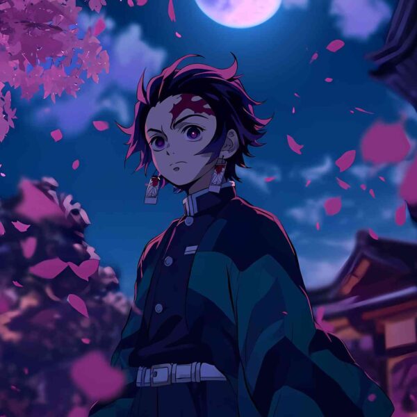 Tanjiro Moonlit Blossom Purple