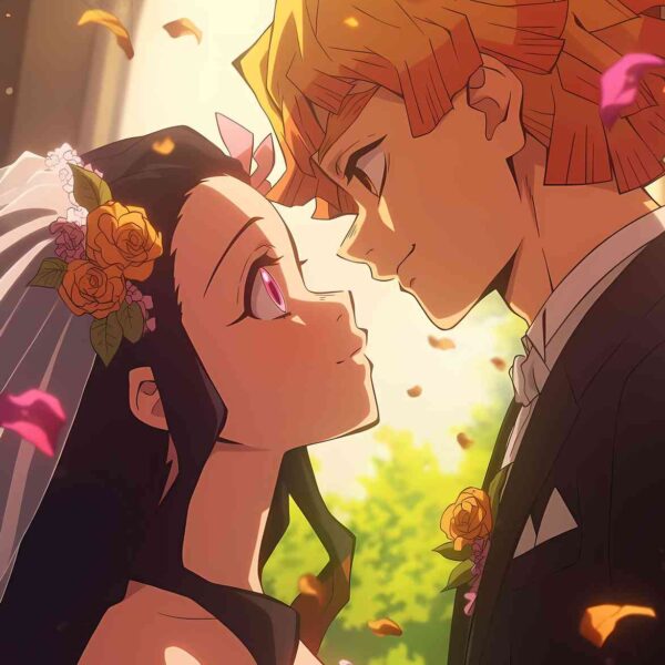 Tanjiro & Nezuko Wedding Orange