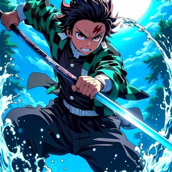 Tanjiro Water Breathing Blue