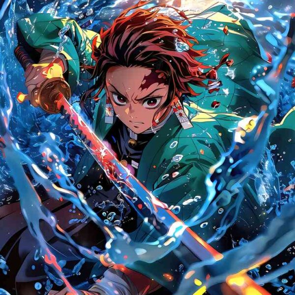 Tanjiro Water Style Blue, Red