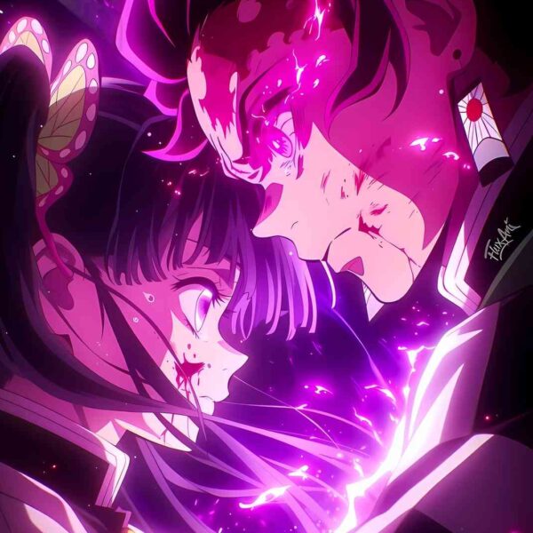Tanjiro And Kanao Energy Burst Purple