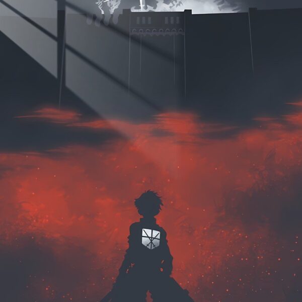 Titan'S Shadow Silhouette Red