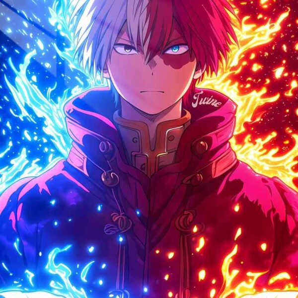 Todoroki Flames Red & Blue