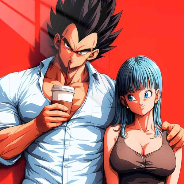 Vegeta And Bulma Red