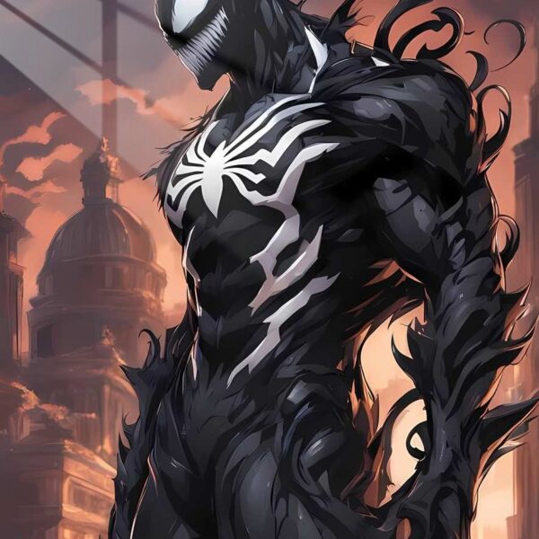 Venom City Prowl Dark Art Black, White, Orange