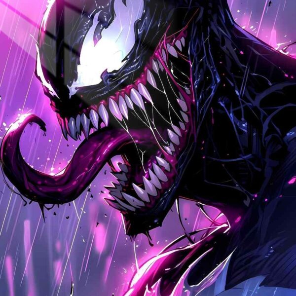 Venom'S Rage Dynamic Art Purple, Pink