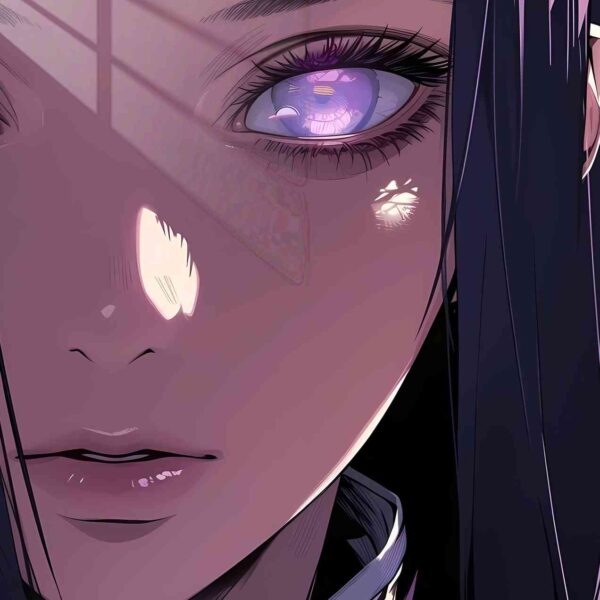 Violet Eyes Anime Purple