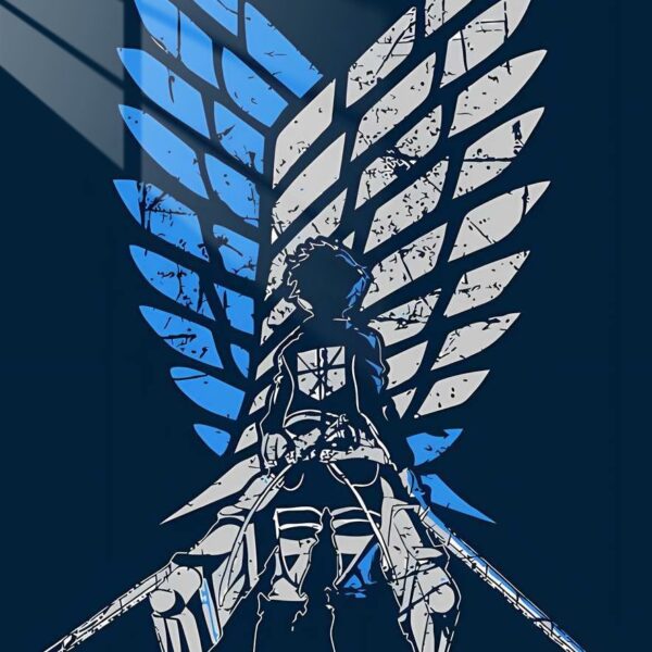 Wings Of Freedom Grunge Blue & Grey