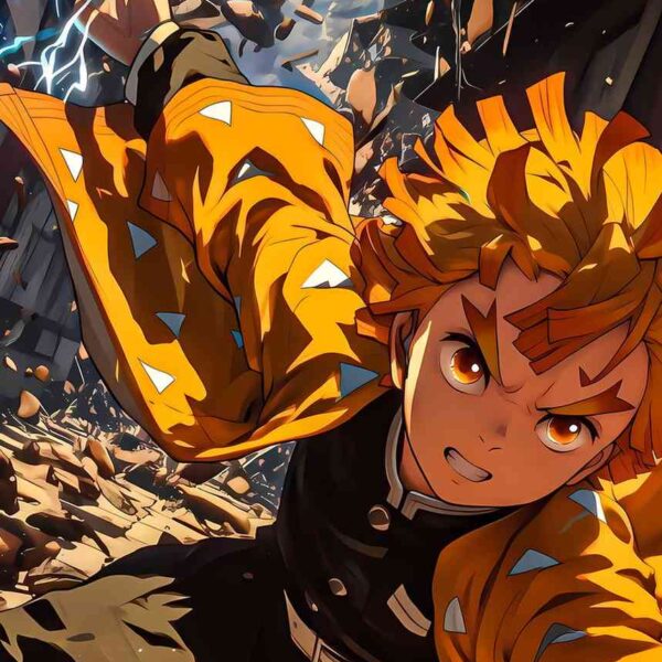 Zenitsu Agatsuma Lightning Strike Orange