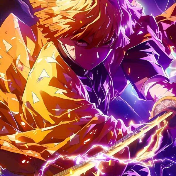 Zenitsu Agatsuma Thunderclap Yellow & Purple