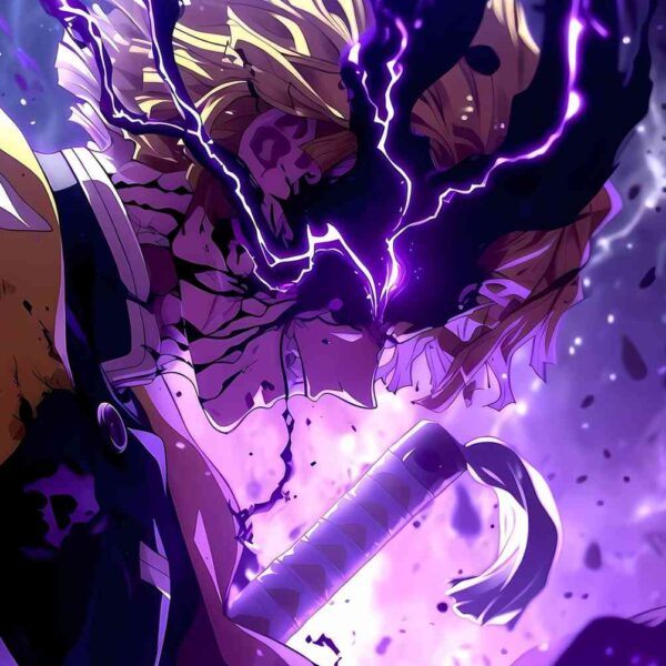 Zenitsu Evil Thunder Breathing Purple