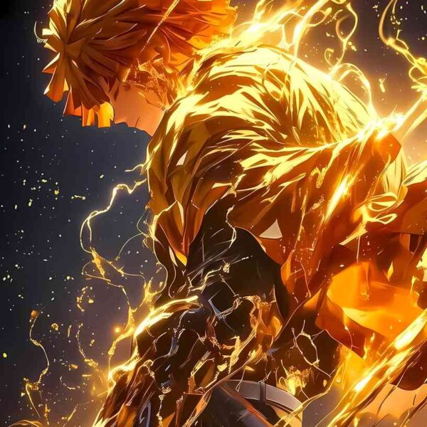 Zenitsu Golden Flames Gold