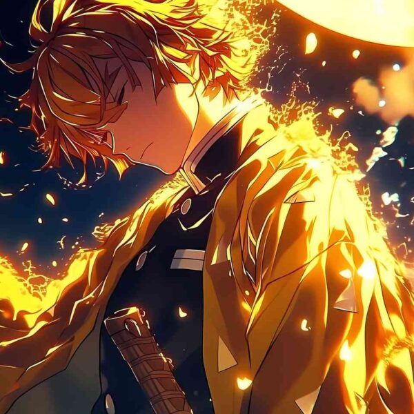 Zenitsu Golden Flames Yellow
