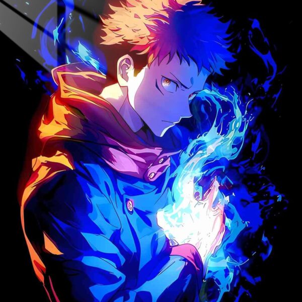 Itafori Blue Flames Blue, Purple, Orange