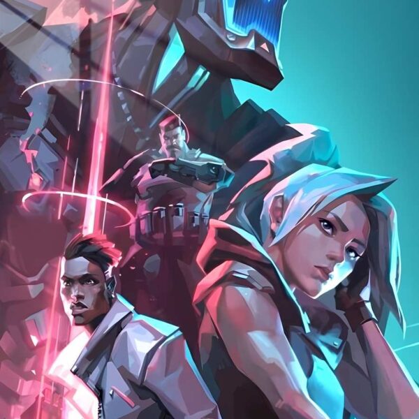 Agents Neon Noir Teal & Pink