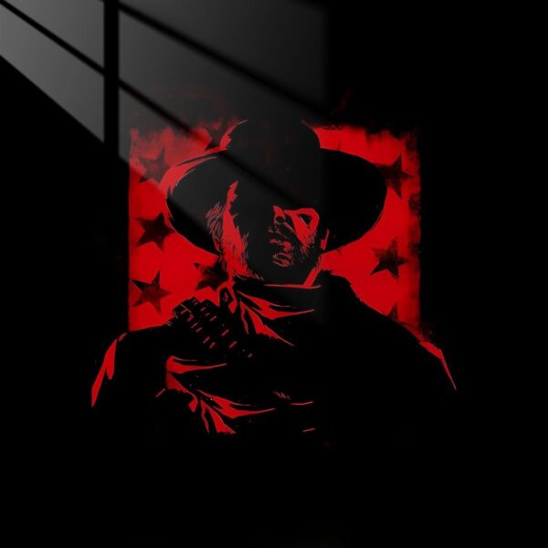 Arthur Morgan Crimson Silhouette Red