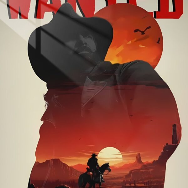 Arthur'S Sunset Double Exposure Red