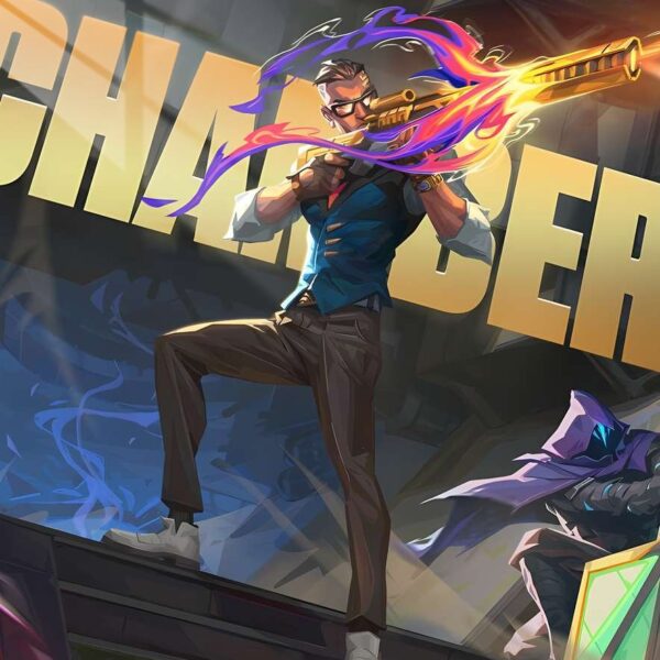 Chamber'S Headshot Stylized Gold & Purple