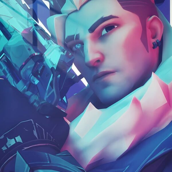 Cypher'S Gaze Synthwave Teal