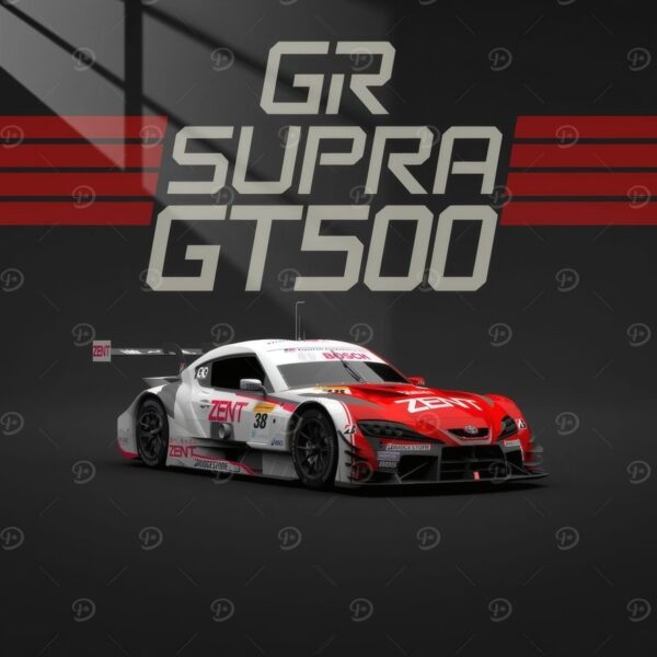 Gr Supra Gt500 Racing Livery Red & White