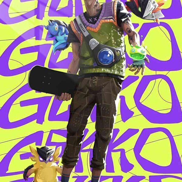 Gekko Street Style Neon Graffiti Lime Green