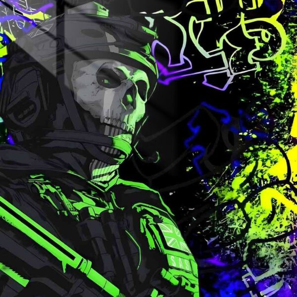 Ghost Neon Grunge Green & Purple