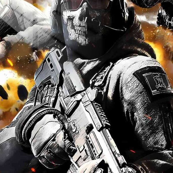 Ghost Sketchy Combat Grey & Orange