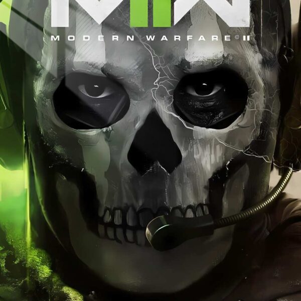 Ghost Skull Grunge Paint Green