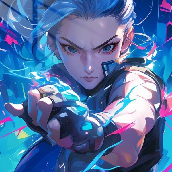 Jet Cyberpunk Surge Electric Blue