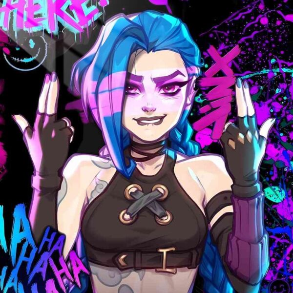 Jinx Graffiti Mayhem Purple, Blue