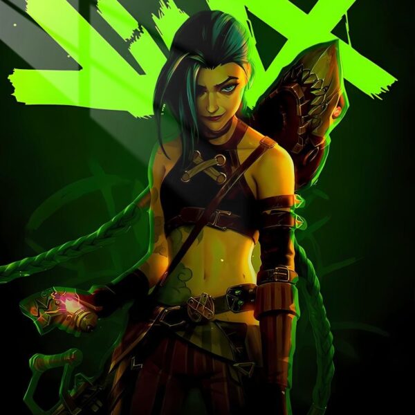 Jinx Green Graffiti Lime